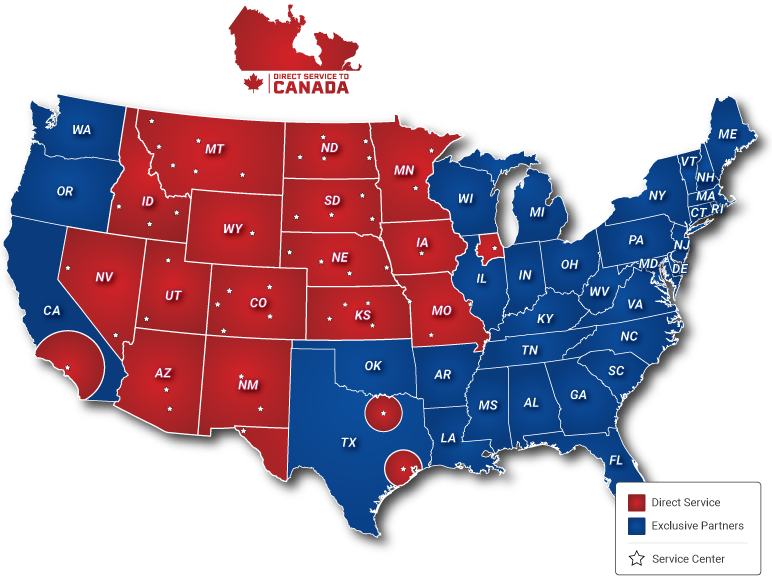 USA Service area